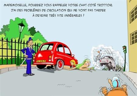 Trouble sur la voie publique !