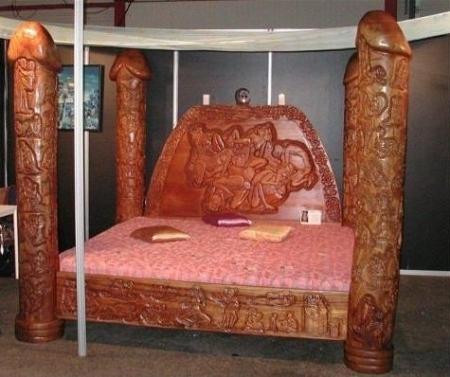 Voilà un lit qui invite aux fantasmes !