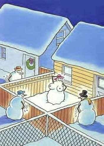 Wouah ! la girl de neige !