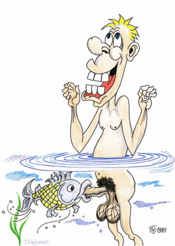 Il a de la chance que ce ne soit pas un piranha !