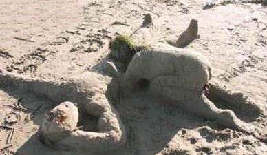 Ben eux, ils se plaindront pas du sable !
