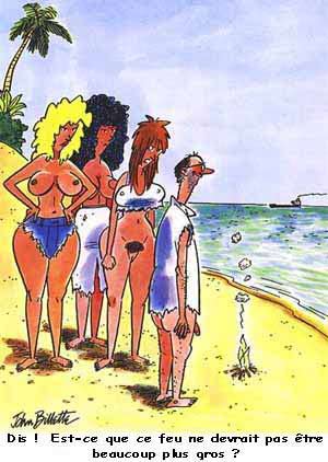 Manifestement il n'a pas envie de quitter l'île !